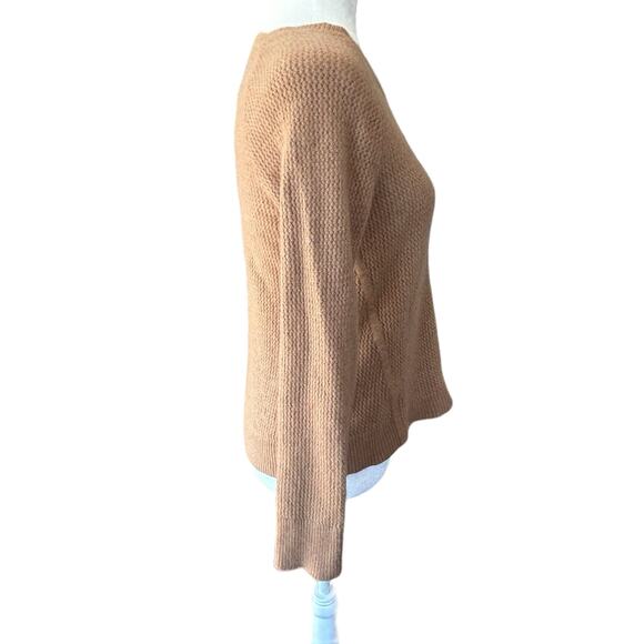 Patagonia Recycled Cashmere Wool Sweater Womens Small Brown Tan Knit Crew L/S - Picture 9 of 13
